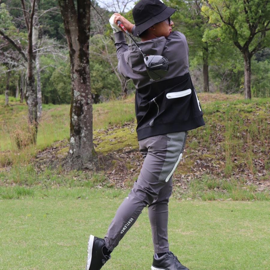 LUXE/R ゴルフウェア ジョガーパンツ メッシュ貼り付け メンズ