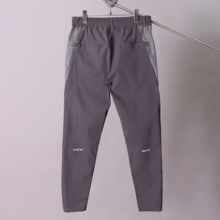 ゴルフウェア ジョガーパンツ メッシュ貼り付け メンズ レディース ユニセックス ストレッチ 撥水加工 ラグジュゴルフ LUXE/R GOLF スソジップタイプ | LUXE/R | 09