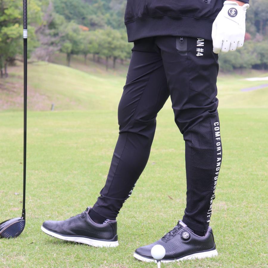 ラグジュゴルフ ゴルフウェア ジョガーパンツ メッシュ貼り付け メンズ レディース ユニセックス ストレッチ 撥水加工 LUXE/R GOLF ベルトループ | LUXE/R | 03