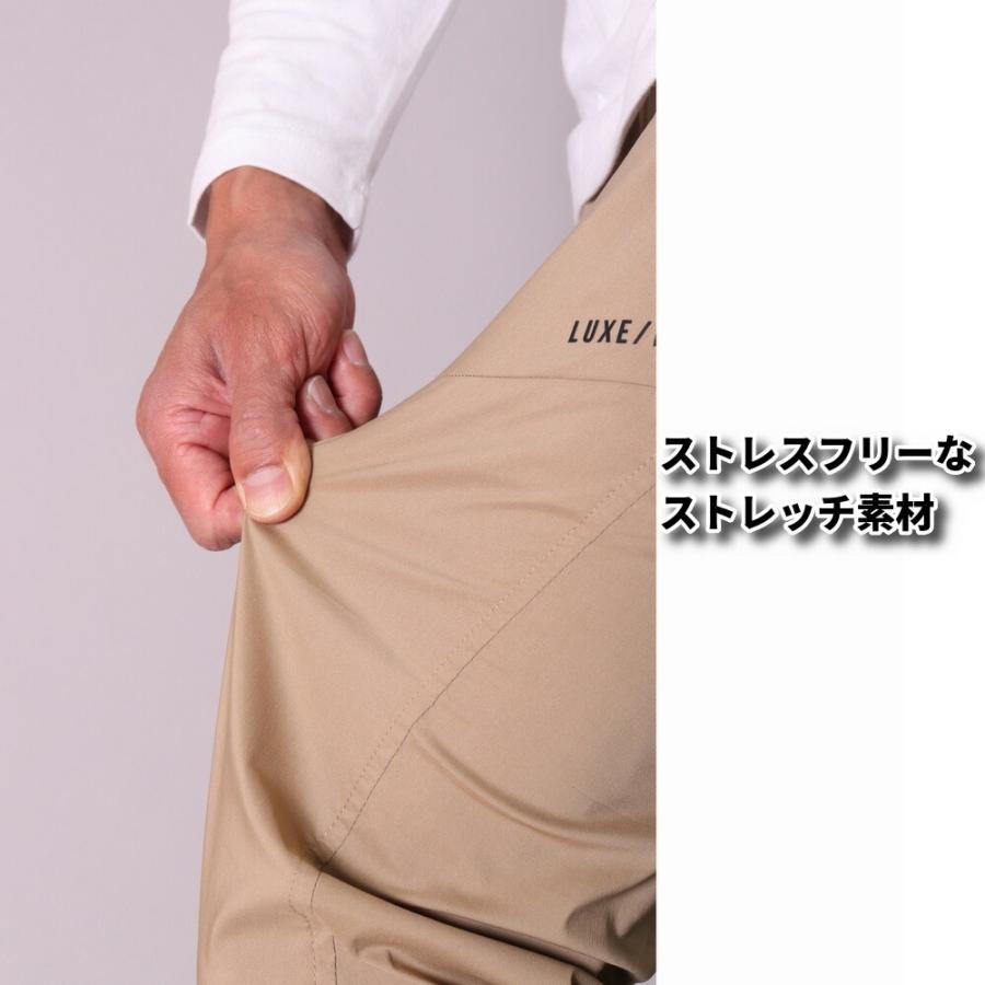 ゴルフウェア ジョガーパンツ カーゴパンツ メンズ レディース ユニセックス ストレッチ 撥水加工 ラグジュゴルフ LUXE/R GOLF スソジップタイプ | LUXE/R | 15