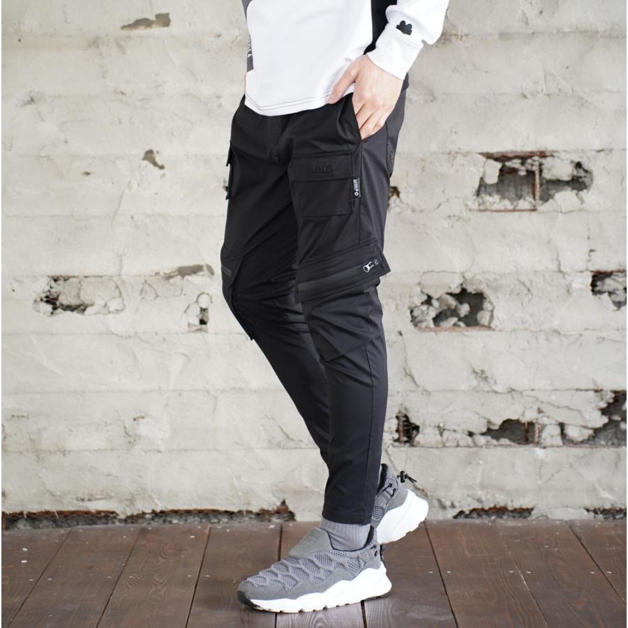 ゴルフウェア ジョガーパンツ カーゴパンツ メンズ レディース ユニセックス ストレッチ 撥水加工 ラグジュゴルフ LUXE/R GOLF スソジップタイプ | LUXE/R | 02