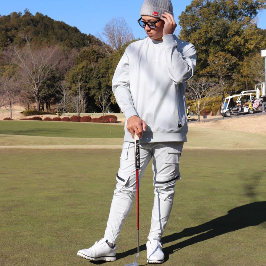 ゴルフウェア ジョガーパンツ カーゴパンツ メンズ レディース ユニセックス ストレッチ 撥水加工 ラグジュゴルフ LUXE/R GOLF スソジップタイプ | LUXE/R | 03