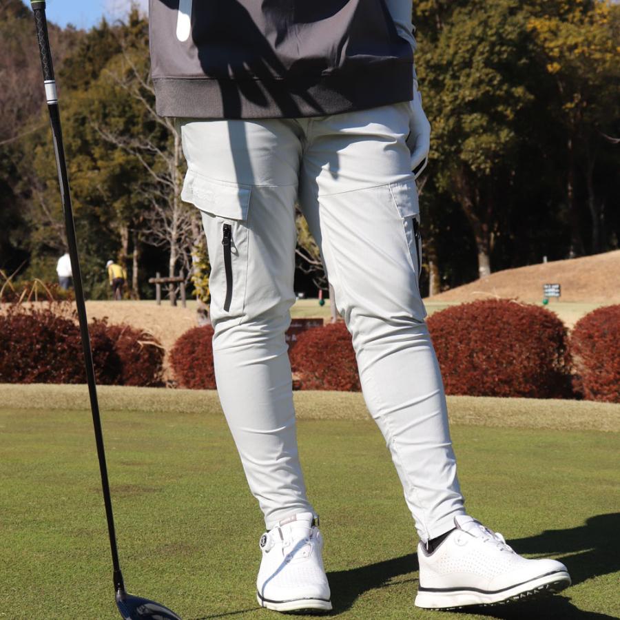ラグジュゴルフ LUXE/R GOLF ゴルフウェア ジョガーパンツ カーゴパンツ メンズ レディース ユニセックス ストレッチ 撥水加工  スソジップタイプ   M L XL | LUXE/R | 02