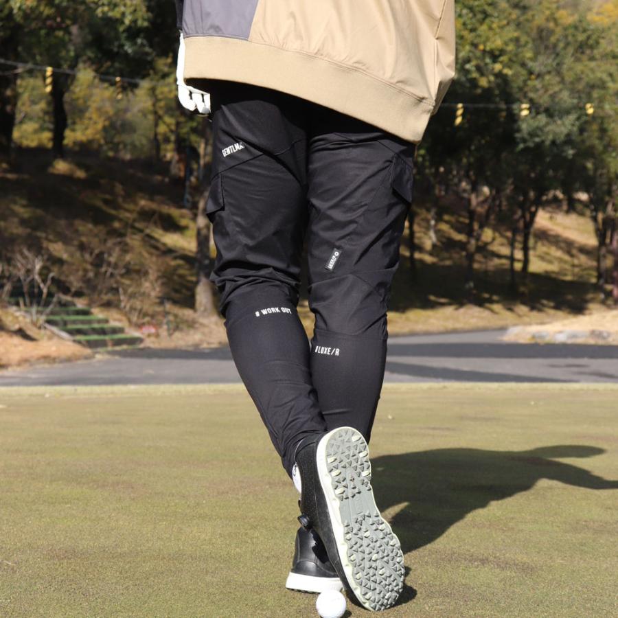 ラグジュゴルフ LUXE/R GOLF ゴルフウェア ジョガーパンツ カーゴパンツ メンズ レディース ユニセックス ストレッチ 撥水加工  スソジップタイプ   M L XL | LUXE/R | 06