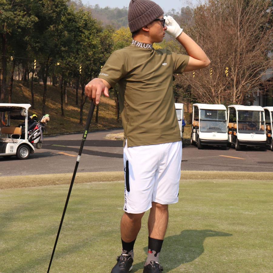 LUXE/R GOLF ラグジュゴルフ  Tシャツ メンズ レディース 半袖 ゴルフウェア吸水速乾 モックネック ストレッチ エリロゴ 2025夏 大きいサイズ  XL 2L 3L | LUXE/R | 02