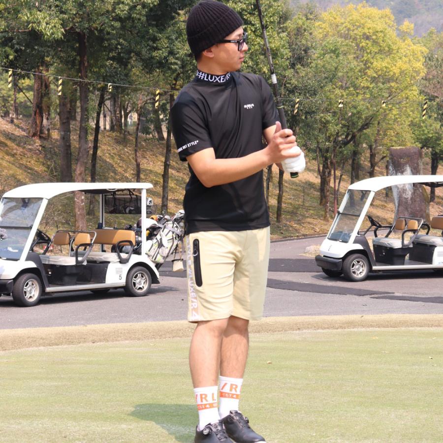 LUXE/R GOLF ラグジュゴルフ  Tシャツ メンズ レディース 半袖 ゴルフウェア吸水速乾 モックネック ストレッチ エリロゴ 2025夏 大きいサイズ  XL 2L 3L | LUXE/R | 04
