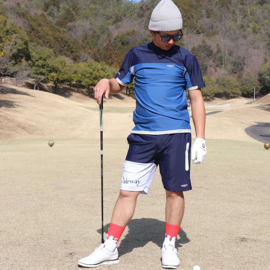 LUXE/R  GOLF ラグジュゴルフ Tシャツ モックネック メンズ レディース 半袖 ストレッチ スムース ジャージ ゴルフウェア 切り替え 吸水速乾  2025夏 | LUXE/R | 03
