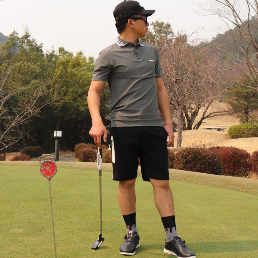 LUXE/R GOLF ラグジュゴルフ ゴルフウェア ポロシャツ メンズ レディース スムース ストレッチ 半袖 エリロゴ 2025 夏 吸水速乾 大きいサイズあり | LUXE/R | 03