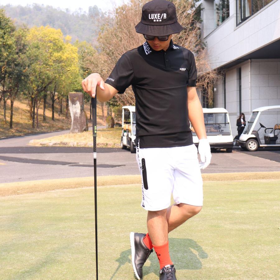 LUXE/R GOLF ラグジュゴルフ ゴルフウェア ポロシャツ メンズ レディース スムース ストレッチ 半袖 エリロゴ 2025 夏 吸水速乾 大きいサイズあり | LUXE/R | 04