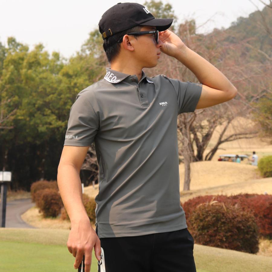 LUXE/R GOLF ラグジュゴルフ ゴルフウェア ポロシャツ メンズ レディース スムース ストレッチ 半袖 エリロゴ 2025 夏 吸水速乾 大きいサイズあり | LUXE/R | 07