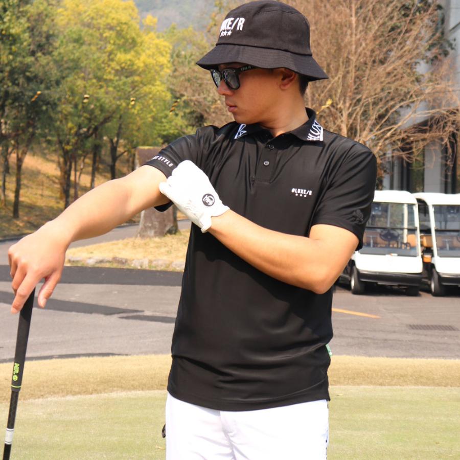 LUXE/R GOLF ラグジュゴルフ ゴルフウェア ポロシャツ メンズ レディース スムース ストレッチ 半袖 エリロゴ 2025 夏 吸水速乾 大きいサイズあり | LUXE/R | 08