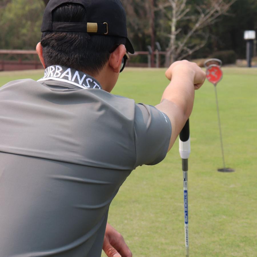 LUXE/R GOLF ラグジュゴルフ ゴルフウェア ポロシャツ メンズ レディース スムース ストレッチ 半袖 エリロゴ 2025 夏 吸水速乾 大きいサイズあり | LUXE/R | 09