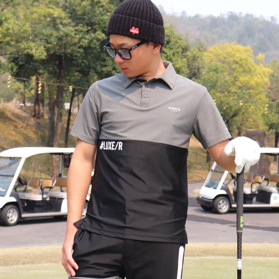 LUXE/R GOLF ラグジュゴルフ ゴルフウェア ポロシャツ メンズ レディース スムース ストレッチ 半袖  バイカラー 切り替え 2025 夏 吸水速乾 | LUXE/R | 08