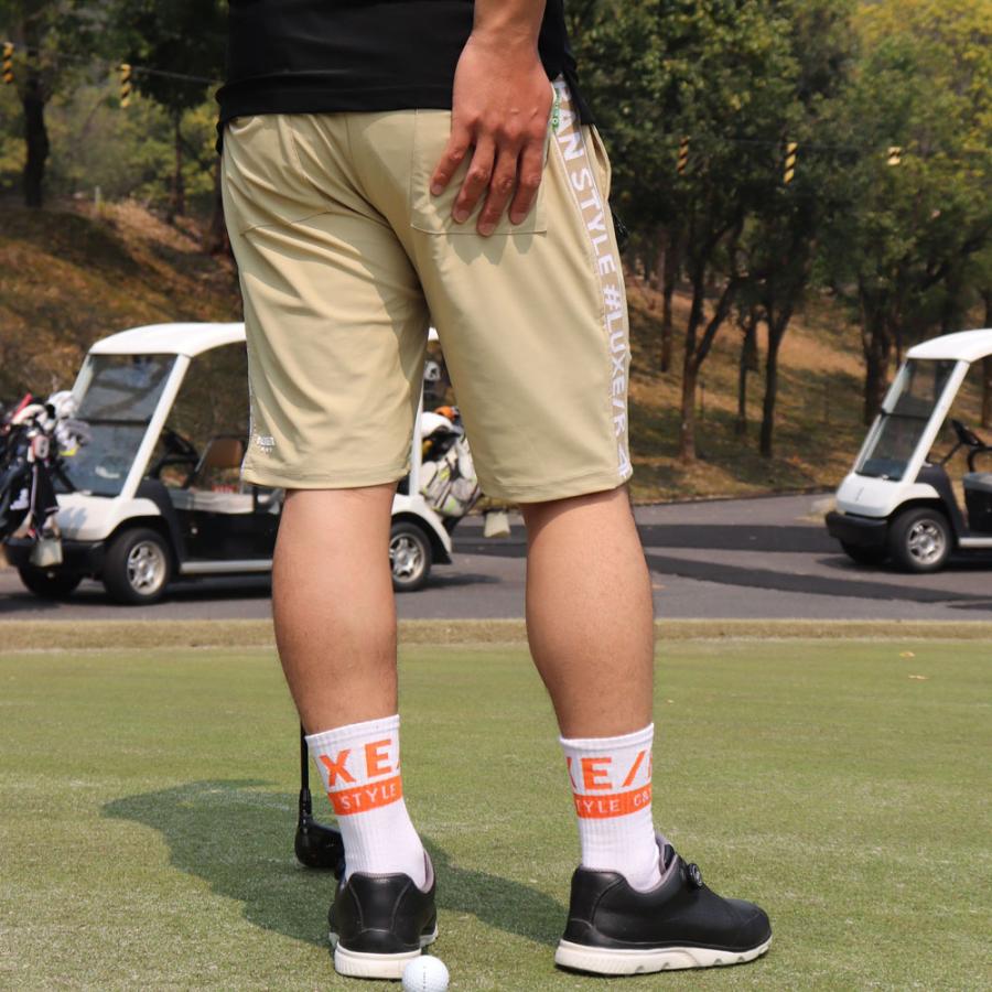 LUXE/R GOLF  ラグジュゴルフ ショートパンツ メンズ レディース スポーツ ストレッチ ハーフパンツ ひざ丈 ジャージ サイドロゴ 吸水速乾仕様  2025夏 | LUXE/R | 03