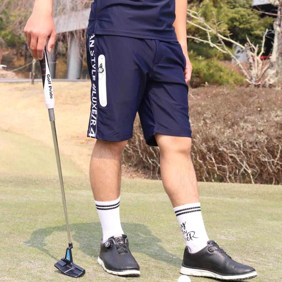 LUXE/R GOLF  ラグジュゴルフ ショートパンツ メンズ レディース スポーツ ストレッチ ハーフパンツ ひざ丈 ジャージ サイドロゴ 吸水速乾仕様  2025夏 | LUXE/R | 06
