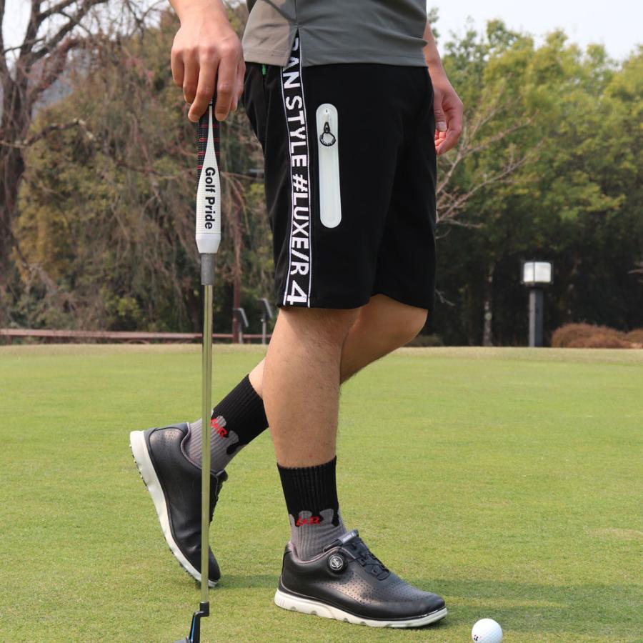 LUXE/R GOLF  ラグジュゴルフ ショートパンツ メンズ レディース スポーツ ストレッチ ハーフパンツ ひざ丈 ジャージ サイドロゴ 吸水速乾仕様  2025夏 | LUXE/R | 07