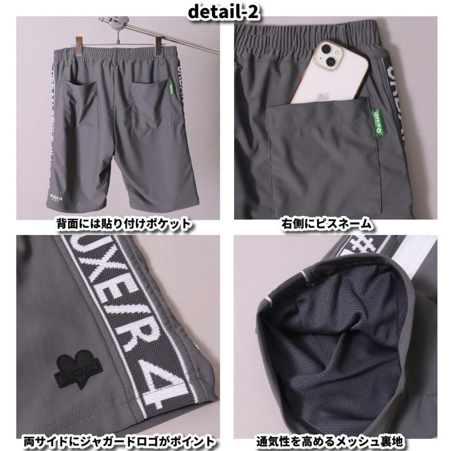 LUXE/R GOLF  ラグジュゴルフ ショートパンツ メンズ レディース スポーツ ストレッチ ハーフパンツ ひざ丈 ジャージ サイドロゴ 吸水速乾仕様  2025夏 | LUXE/R | 09