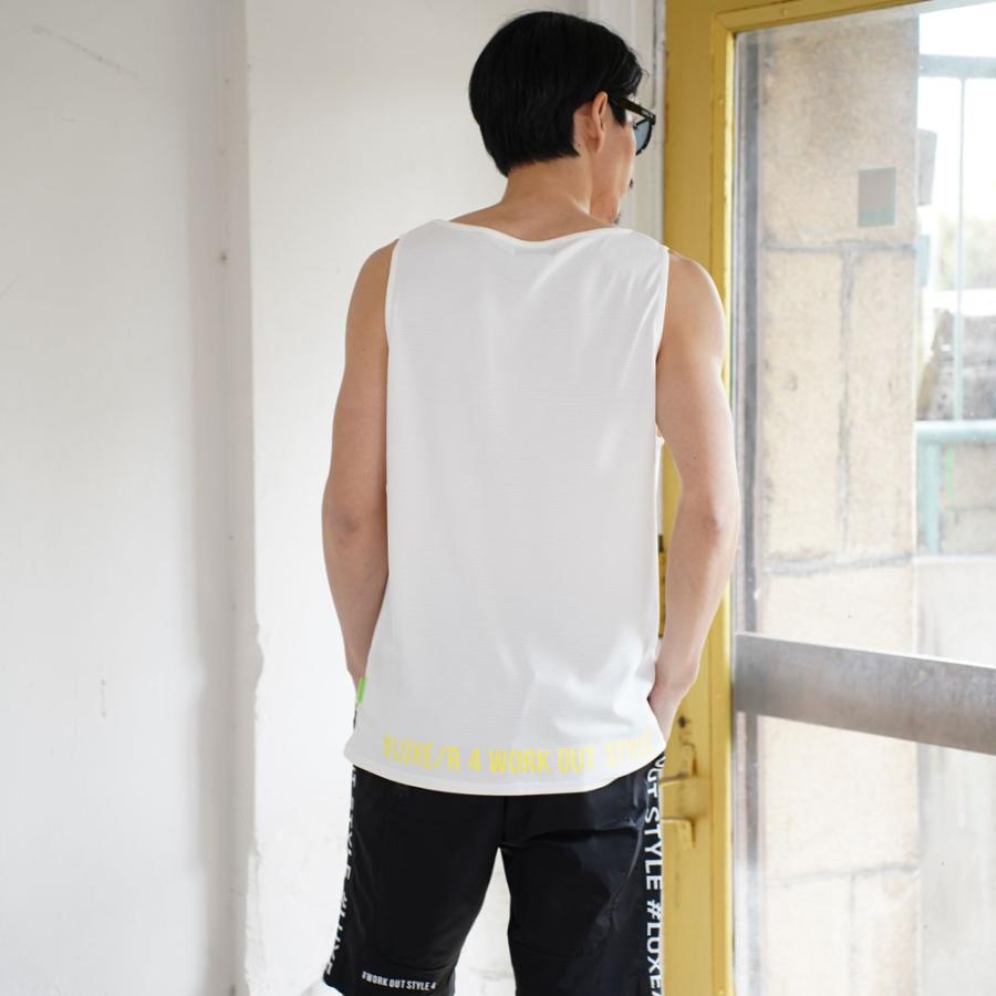 LUXE/R GOLF ラグジュゴルフ タンクトップ インナー メンズ レディース ワッフル メッシュ ロゴ プリント 2025夏 | LUXE/R | 02