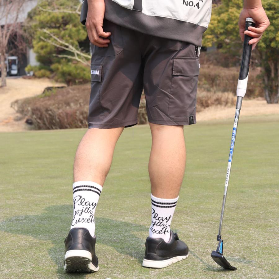 LUXE/R GOLF ラグジュ ゴルフ ショートパンツ メンズ レディース ストレッチ ハーフパンツ ひざ丈 カーゴポケット カーゴパンツ 男女兼用  2025夏 | LUXE/R | 06
