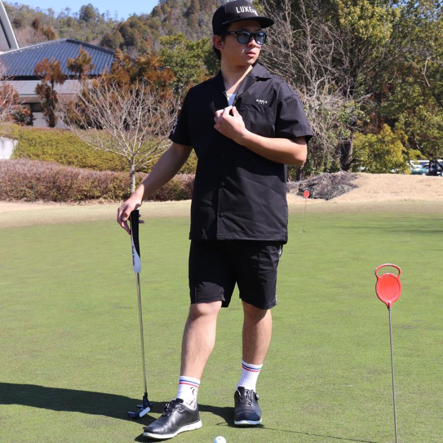 LUXE/R GOLF ラグジュゴルフ ショートパンツ メンズ レディース スポーツ ストレッチ 布帛 ハーフパンツ 撥水加工 ひざ丈 男女兼用 ベルトループ 2025夏 | LUXE/R | 04
