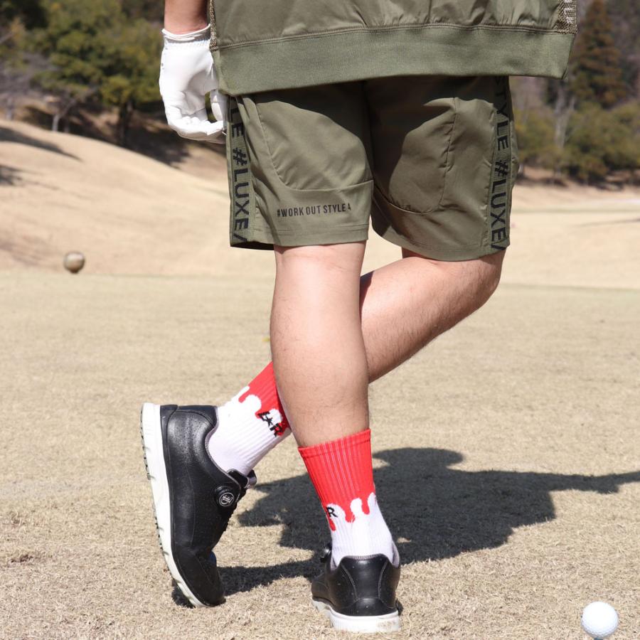 LUXE/R GOLF ラグジュゴルフ ショートパンツ メンズ レディース スポーツ ストレッチ 布帛 ハーフパンツ 撥水加工 ひざ丈 男女兼用 ベルトループ 再入荷 | LUXE/R | 06
