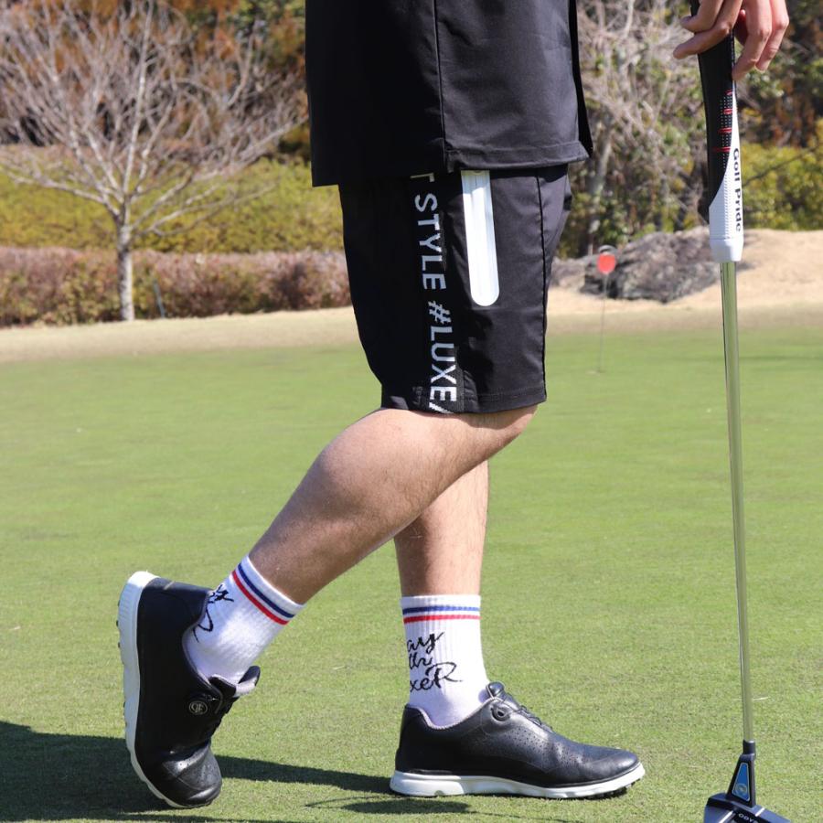 LUXE/R GOLF ラグジュゴルフ ショートパンツ メンズ レディース スポーツ ストレッチ 布帛 ハーフパンツ 撥水加工 ひざ丈 男女兼用 ベルトループ 再入荷 | LUXE/R | 07