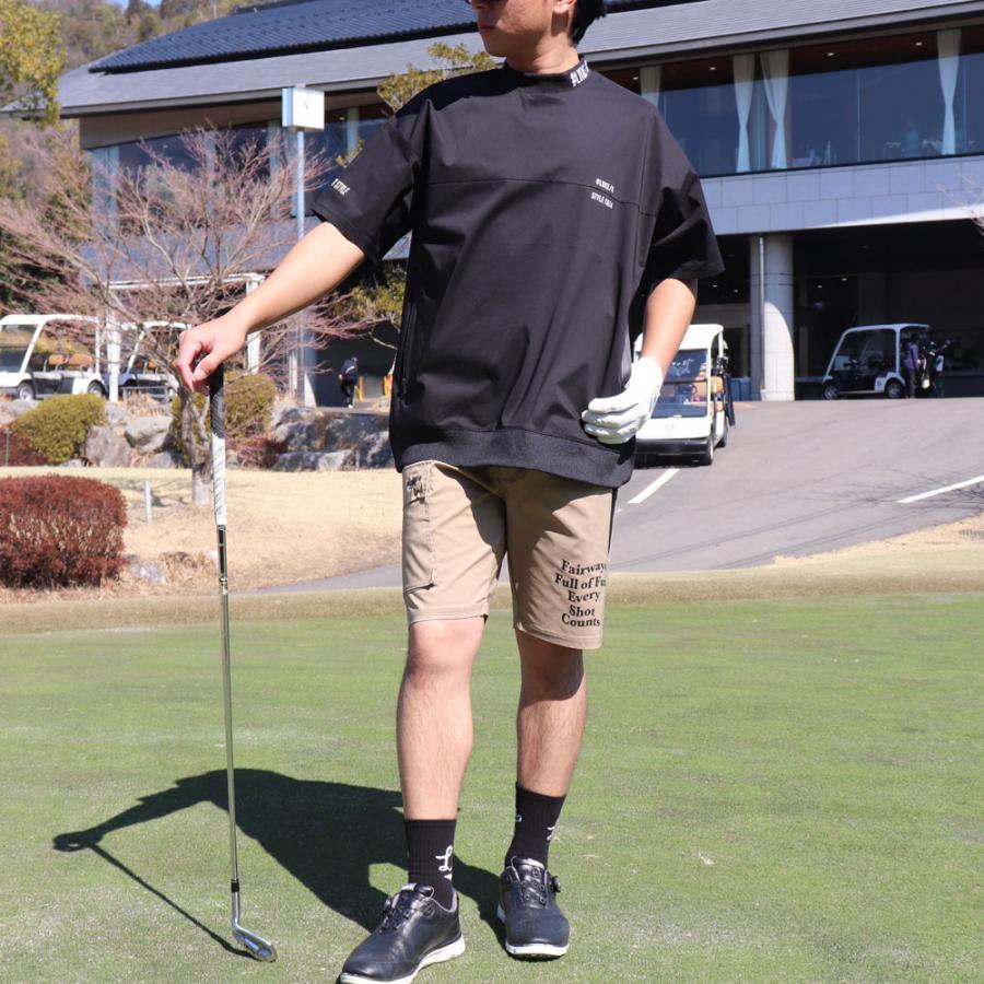 LUXE/R GOLF  ラグジュゴルフ ショートパンツ メンズ レディース スポーツ ストレッチ ハーフパンツ ひざ丈 カーゴポケット 男女兼用 撥水加工 2025夏 | LUXE/R | 01