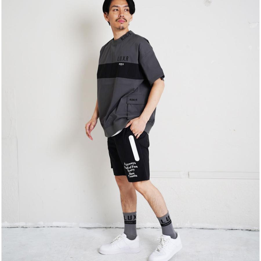 LUXE/R GOLF  ラグジュゴルフ ショートパンツ メンズ レディース スポーツ ストレッチ ハーフパンツ ひざ丈 カーゴポケット 男女兼用 撥水加工 2025夏 | LUXE/R | 04