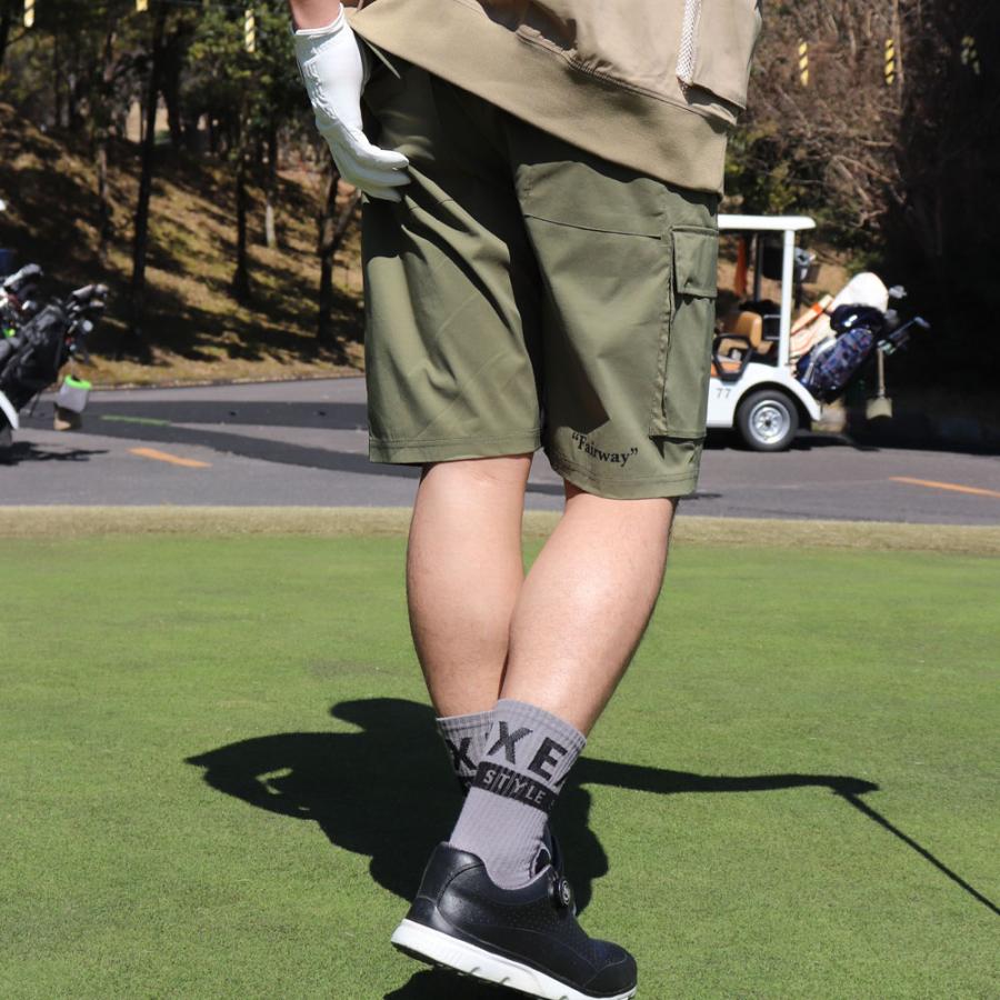 LUXE/R GOLF  ラグジュゴルフ ショートパンツ メンズ レディース スポーツ ストレッチ ハーフパンツ ひざ丈 カーゴポケット 男女兼用 撥水加工 2025夏 | LUXE/R | 06