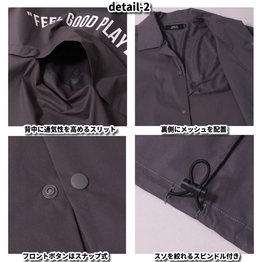 LUXE/R GOLF ラグジュゴルフ オープンシャツ メンズ レディース 半袖 ゴルフウェア ストレッチ ブロード ロゴ プリント 撥水加工 ゆったりサイズ 2025夏 | LUXE/R | 10