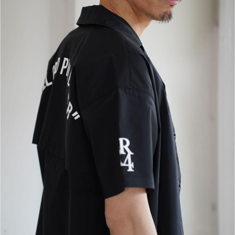 LUXE/R GOLF ラグジュゴルフ オープンシャツ メンズ レディース 半袖 ゴルフウェア ストレッチ ブロード ロゴ プリント 撥水加工 ゆったりサイズ 2025夏 | LUXE/R | 08