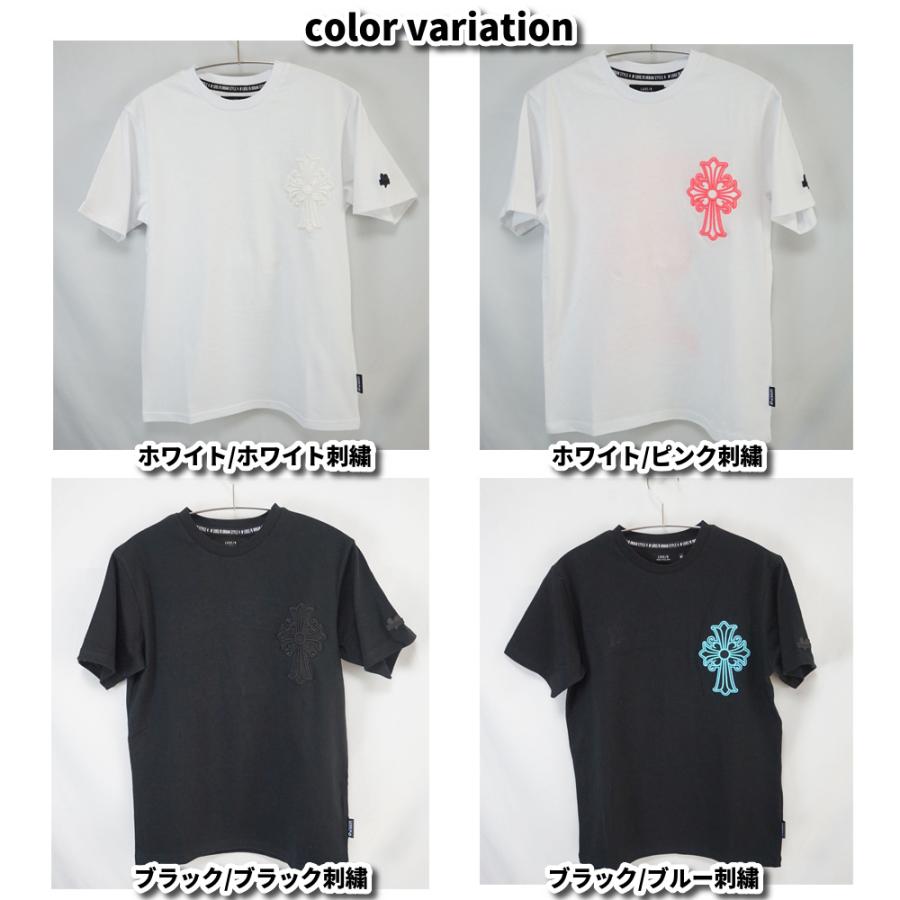 LUXE/R ラグジュ スポーツ Tシャツ 半袖 メンズ レディース 男女兼用 クロス ロゴ 立体刺繍 十字架 クルーネック M L XL 2025夏 | LUXE/R | 06