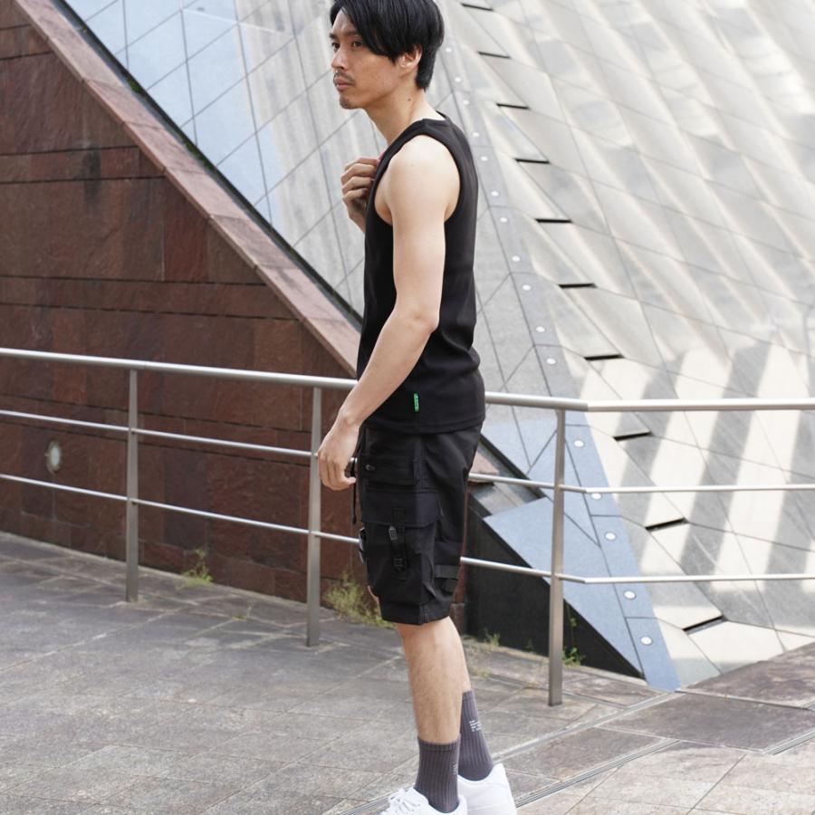 LUXE/R ラグジュ タンクトップ インナー メンズ レディース スパンテレコ リブ ストレッチ ロゴ プリント 2025夏 シンプル | LUXE/R | 01