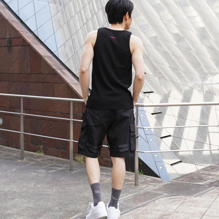 LUXE/R ラグジュ タンクトップ インナー メンズ レディース スパンテレコ リブ ストレッチ ロゴ プリント 2025夏 シンプル | LUXE/R | 02