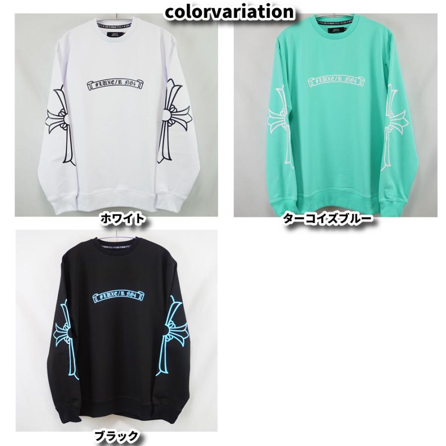 LUXE/R ラグジュ ポンチ素材 トレーナー ジャージ 長袖 メンズ レディース ユニセックス プリント クロスプリント M L XL 25-26年秋冬 | LUXE/R | 02