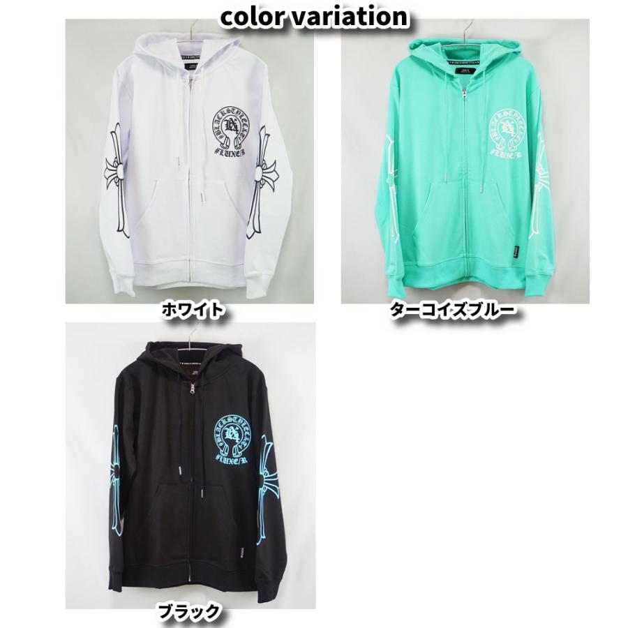 LUXE/R ラグジュ ジップアップ パーカー ラインストーン ストレッチ ジャージ メンズ レディース 男女兼用  M L XL セットアップ可能 2025秋冬 | LUXE/R | 03