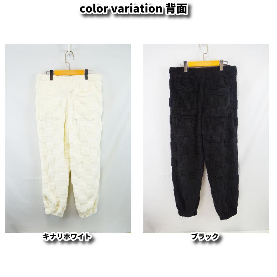 LUXE/R ラグジュ メンズ レディース ユニセックス フェイクファー ブロックチェック ウェストゴム セットアップ可能 ゆったりシルエット 2025 秋冬 | LUXE/R | 10