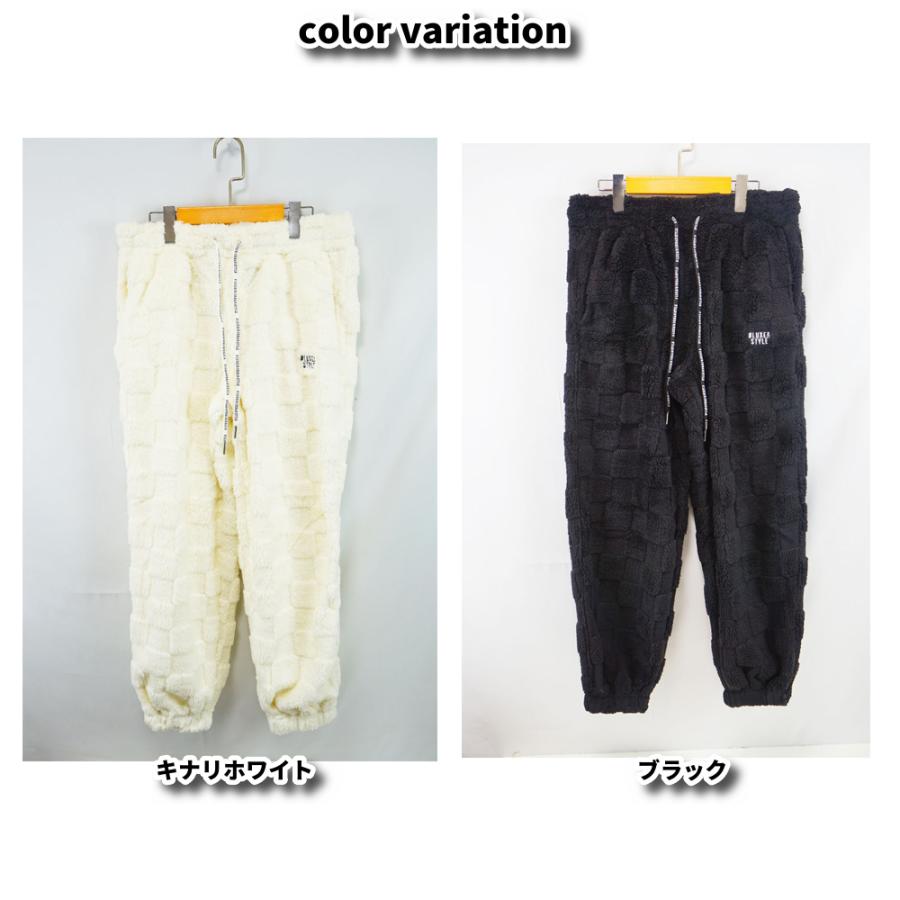 LUXE/R ラグジュ メンズ レディース ユニセックス フェイクファー ブロックチェック ウェストゴム セットアップ可能 ゆったりシルエット 2025 秋冬 | LUXE/R | 09