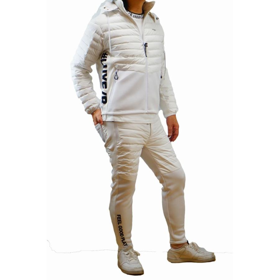 LUXE/R（ラグジュ） ダウン ジャージ 切り替え パーカー キルティング