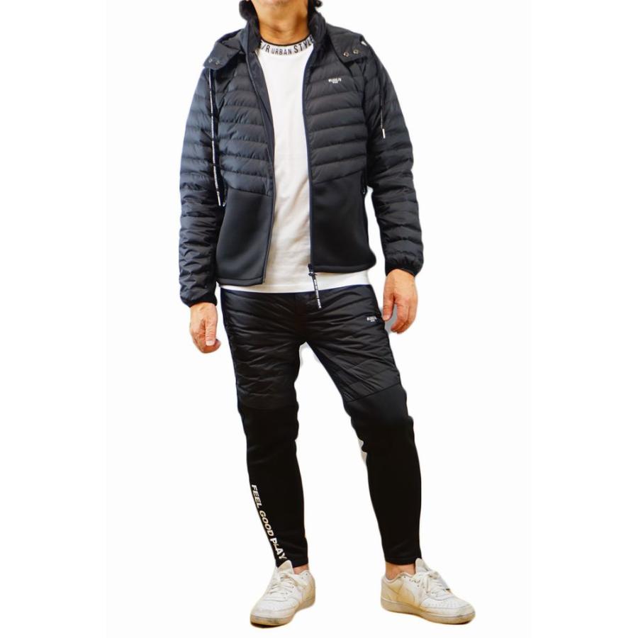 LUXE/R（ラグジュ） ダウン ジャージ 切り替え パーカー キルティング