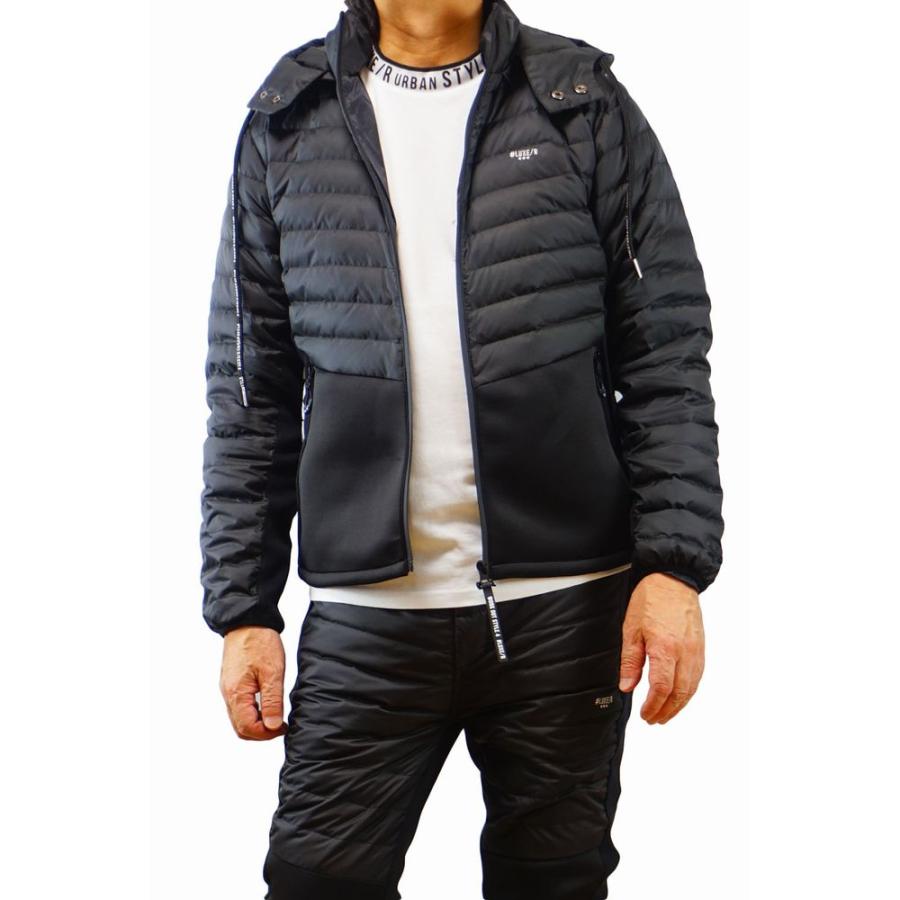 LUXE/R（ラグジュ） ダウン ジャージ 切り替え パーカー キルティング