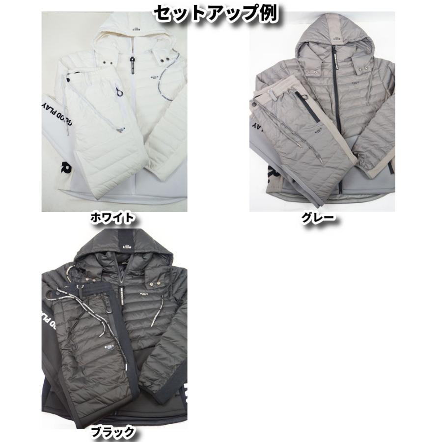 ジョガーパンツ ダウン 切り替え ストレッチジャージ メンズ レディース ユニセックス  ラグジュゴルフ LUXE/R GOLF セットアップ可能 | LUXE/R | 09