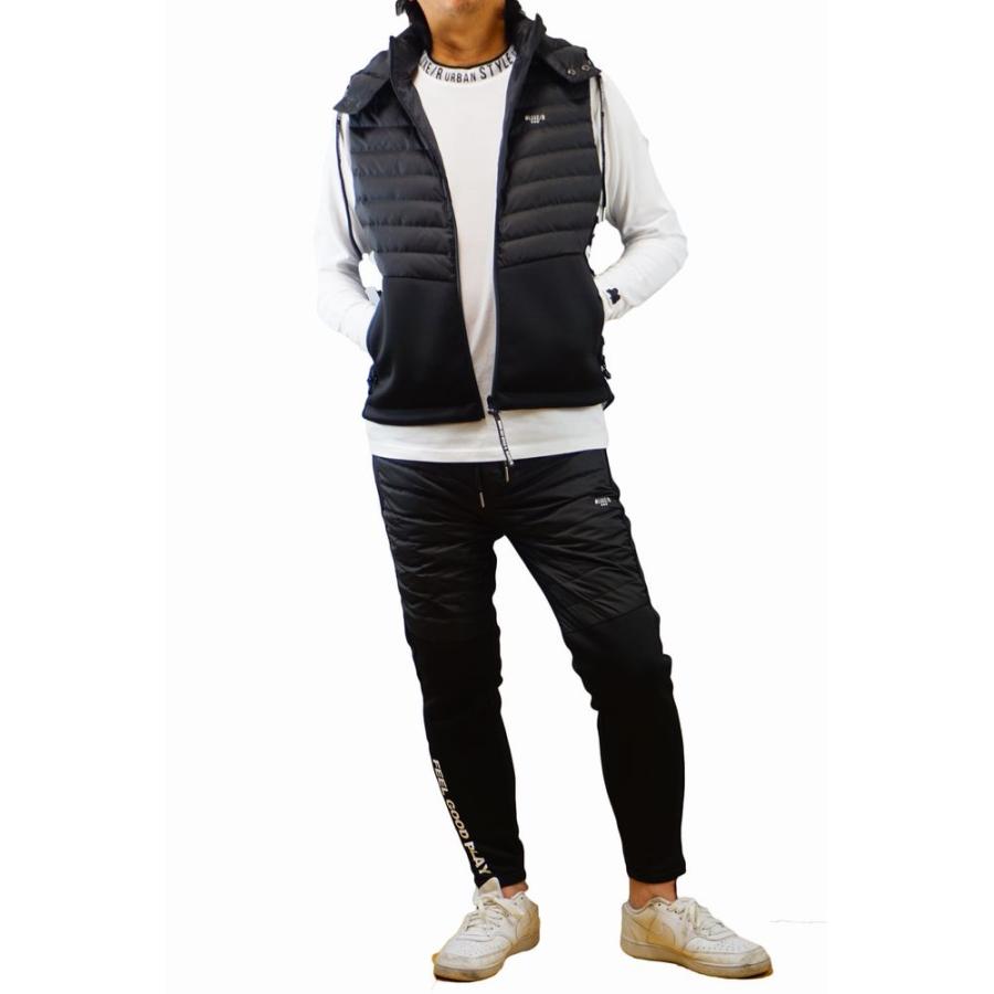 LUXE/R（ラグジュ） ダウンベスト ジャージ 切り替え パーカー