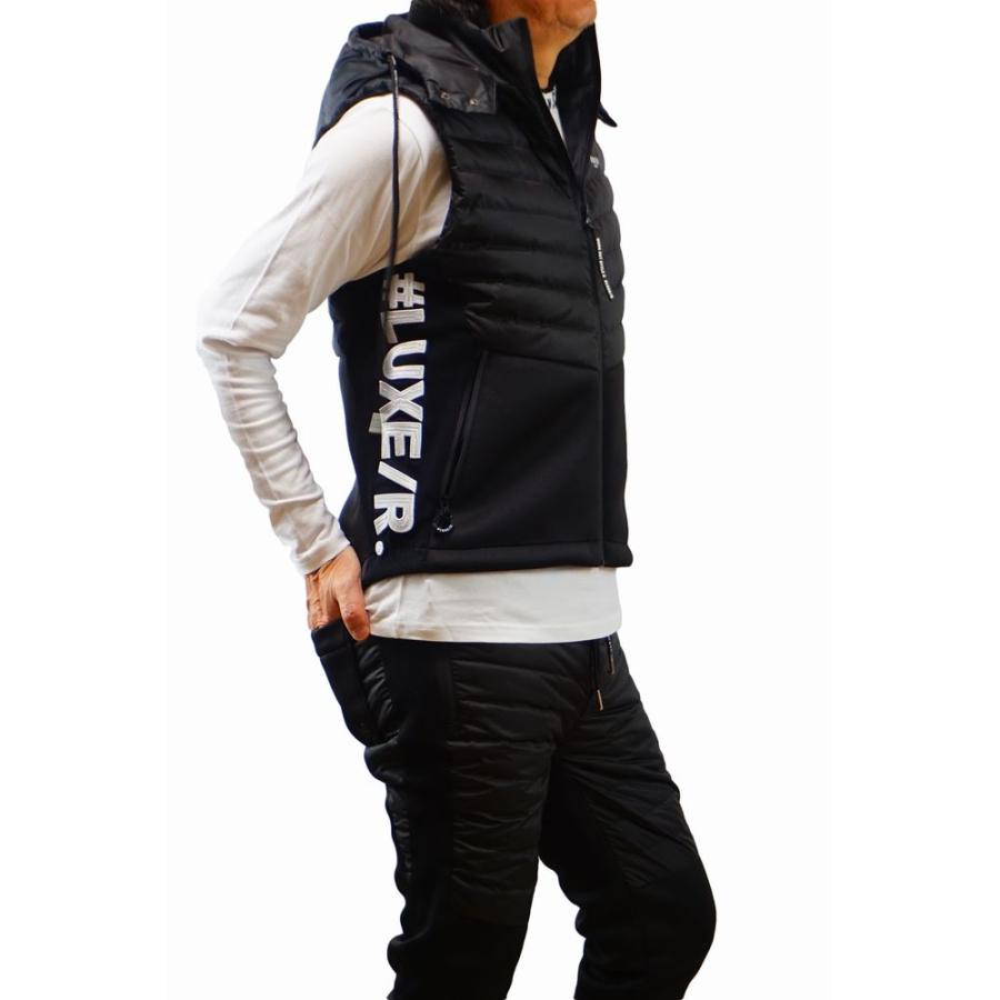 LUXE/R（ラグジュ） ダウンベスト ジャージ 切り替え パーカー