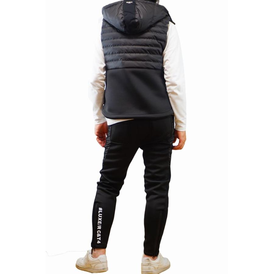 LUXE/R（ラグジュ） ダウンベスト ジャージ 切り替え パーカー