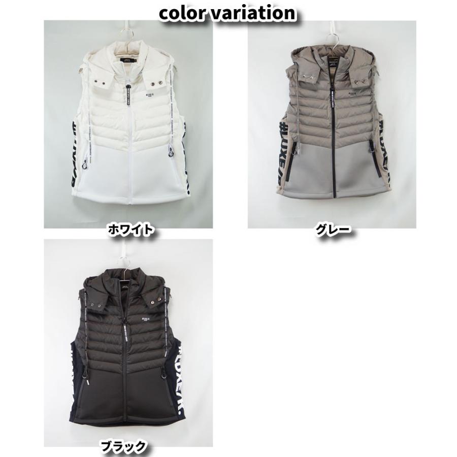 ダウンベスト ジャージ 切り替え パーカー キルティング ストレッチ メンズ レディース  LUXE/R ラグジュゴルフ スポーツ 男女兼用 セットアップ可能 冬仕様 | LUXE/R | 08