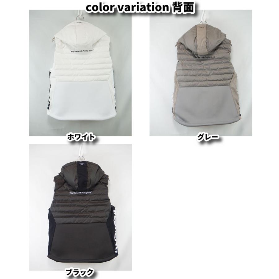 ダウンベスト ジャージ 切り替え パーカー キルティング ストレッチ メンズ レディース  LUXE/R ラグジュゴルフ スポーツ 男女兼用 セットアップ可能 冬仕様 | LUXE/R | 09