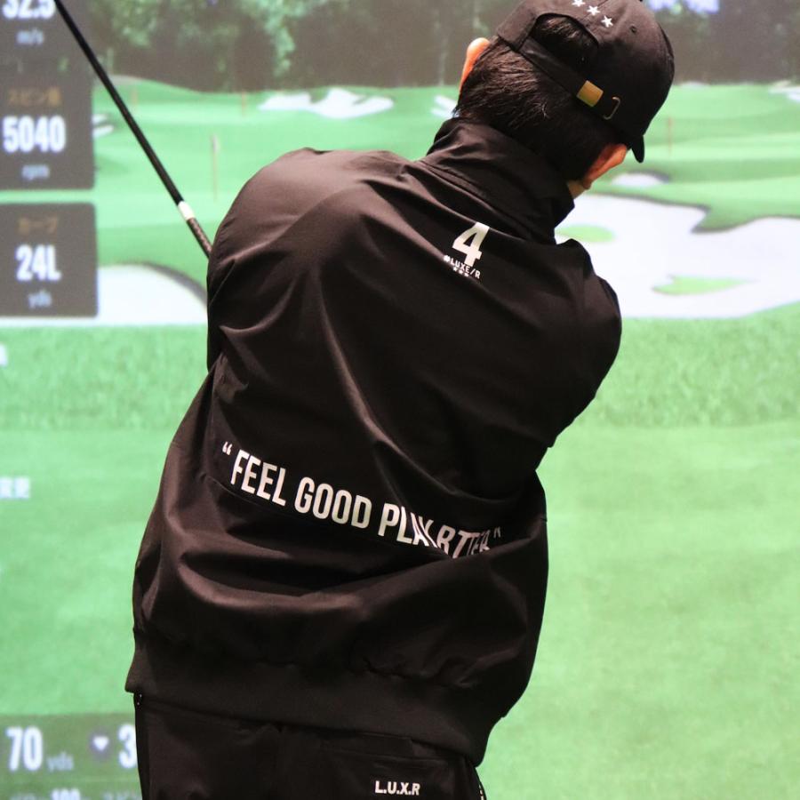 ラグジュゴルフ LUXE/R ジップアップ スタンドカラー ブルゾン ストレッチ メンズ レディース スポーツ 男女兼用 撥水加工 ゆったりサイズ | LUXE/R | 02