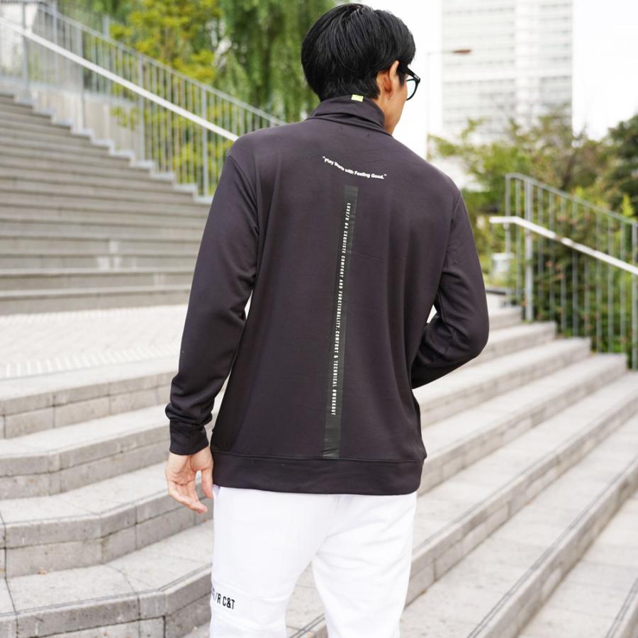 ラグジュゴルフ  LUXE/R  GOLF ゴルフウェア Ｔシャツ ロンT メンズ レディース 長袖 スムース タートルネック ストレッチ 微起毛 | LUXE/R | 02