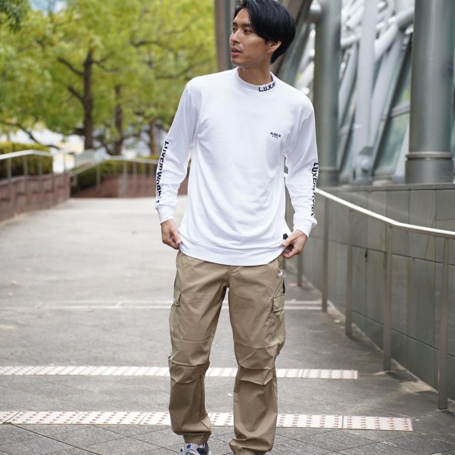 ラグジュゴルフ  LUXE/R  GOLF ゴルフウェア Ｔシャツ ロンT メンズ レディース 長袖 スムース モックネック ハイネック ストレッチ 微起毛 | LUXE/R | 01